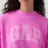 Φούτερ Vintagesoft Terry με ψηλό γιακά και λογότυπο, σε oversized γραμμή