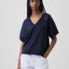 Φούτερ Vintagesoft Terry Oversized με V-Neck