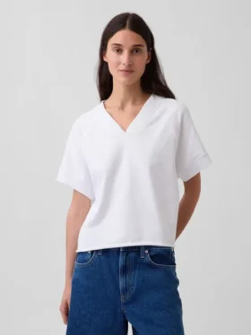Φούτερ Vintagesoft Terry Oversized με V-Neck
