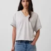 Φούτερ Vintagesoft Terry Oversized με V-Neck