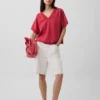 Φούτερ Vintagesoft Terry Oversized με V-Neck