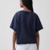 Φούτερ Vintagesoft Terry Oversized με V-Neck