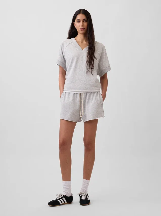 Φούτερ Vintagesoft Terry Oversized με V-Neck