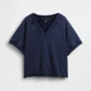Φούτερ Vintagesoft Terry Oversized με V-Neck