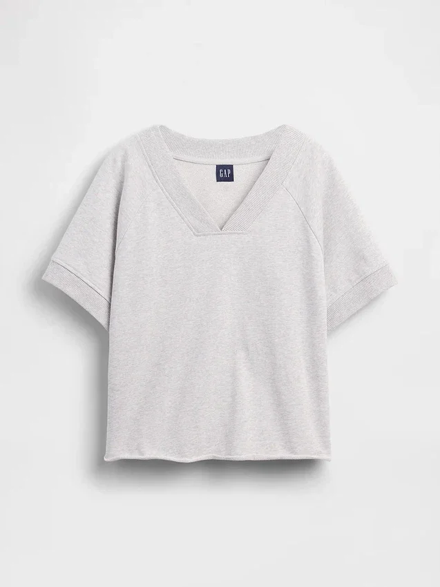 Φούτερ Vintagesoft Terry Oversized με V-Neck