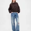 Φούτερ Vintagesoft Wedge με στρογγυλό λαιμό