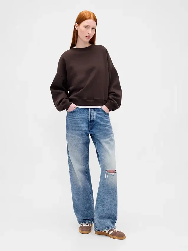 Φούτερ Vintagesoft Wedge με στρογγυλό λαιμό