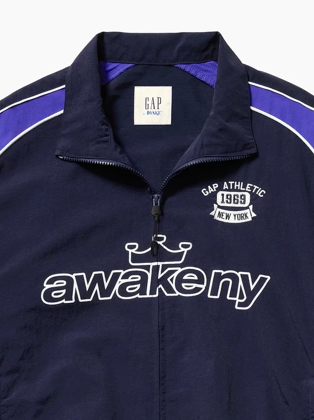 GAP × Awake Ny Ανακυκλωμένο Oversized Αθλητικό Μπουφάν
