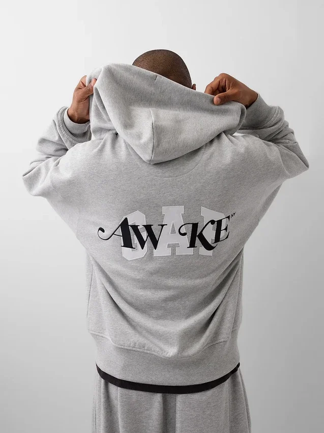 Gap × Awake Ny Φούτερ με κουκούλα, φερμουάρ και μεγάλο λογότυπο