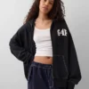 Gap × Awake Ny Φούτερ με κουκούλα, φερμουάρ και μεγάλο λογότυπο