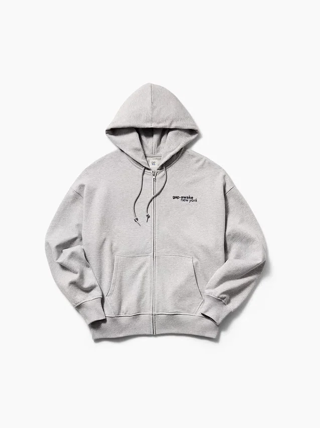 Gap × Awake Ny Φούτερ με κουκούλα, φερμουάρ και μεγάλο λογότυπο