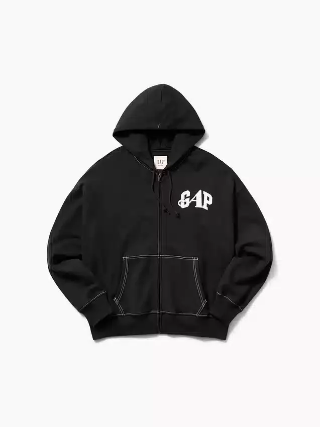 Gap × Awake Ny Φούτερ με κουκούλα, φερμουάρ και μεγάλο λογότυπο