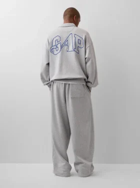 GAP × Awake Ny Πουλόβερ με φερμουάρ στο ένα τέταρτο, βαριάς ποιότητας και υπερμεγέθης γραμμής
