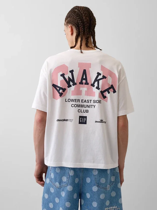 Gap × Awake Ny T-shirt με χαλαρό λογότυπο