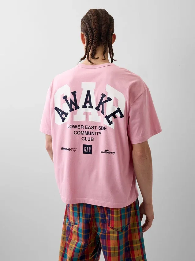 Gap × Awake Ny T-shirt με χαλαρό λογότυπο