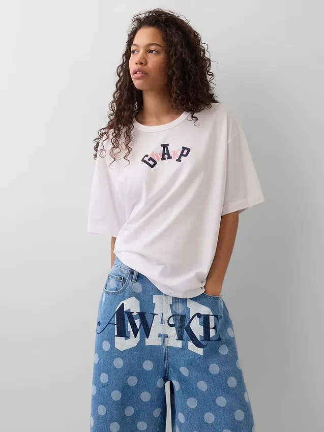 Gap × Awake Ny T-shirt με χαλαρό λογότυπο