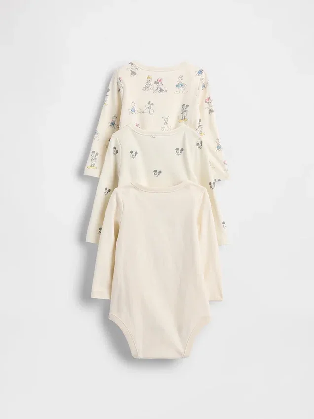GAP × Disney Baby Κορμάκι από βιολογικό βαμβάκι (πακέτο 3 τεμαχίων)