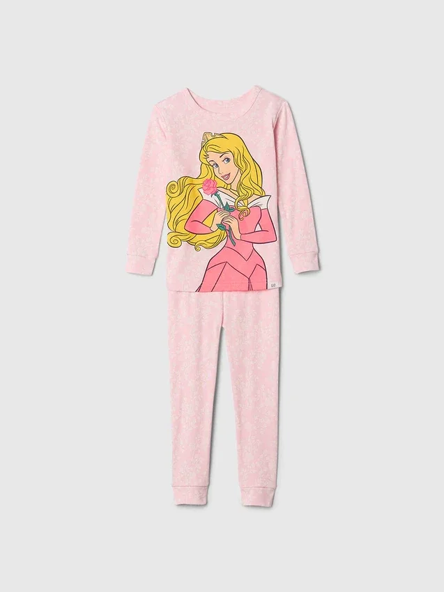 GAP × Disney Baby Σετ πιτζάμες «Princess» από βιολογικό βουρτσισμένο βαμβάκι