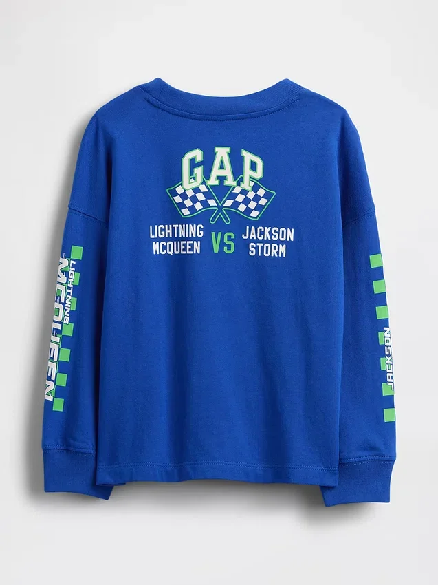 GAP × Disney Μπλουζάκι με γραφικά «Cars» για βρέφη & νήπια