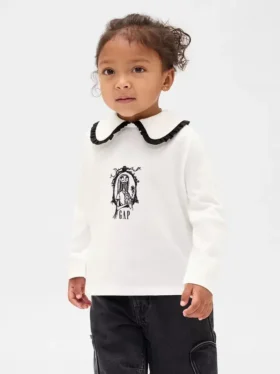 GAP × Disney «Ο Εφιάλτης πριν τα Χριστούγεννα» του Τιμ Μπέρτον Μπλούζα ναυτικού στυλ για Βρέφη & Νήπια