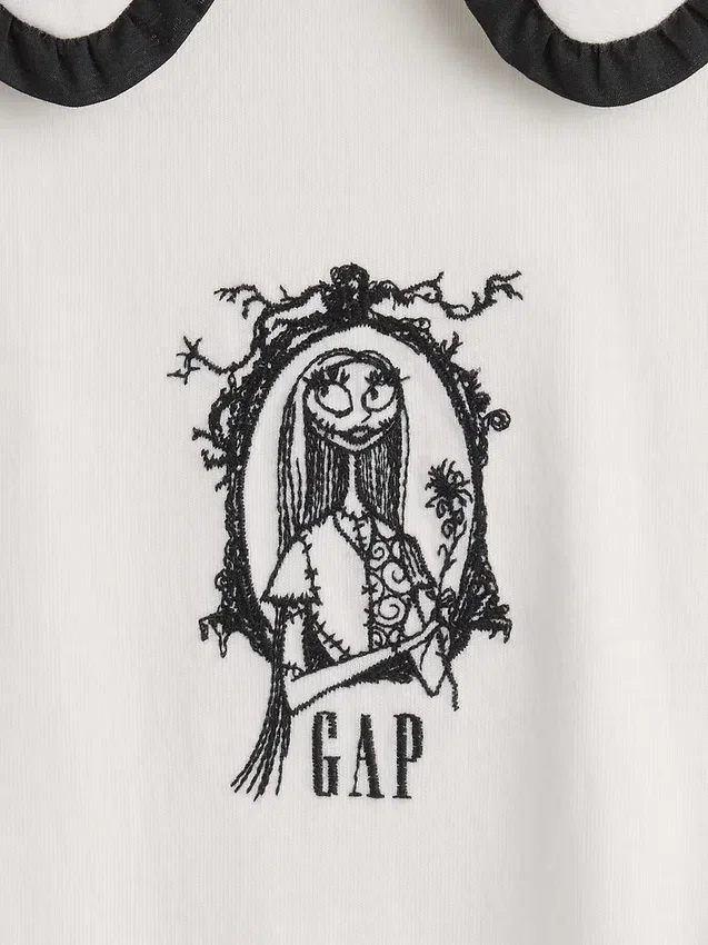 GAP × Disney «Ο Εφιάλτης πριν τα Χριστούγεννα» του Τιμ Μπέρτον Μπλούζα ναυτικού στυλ για Βρέφη & Νήπια