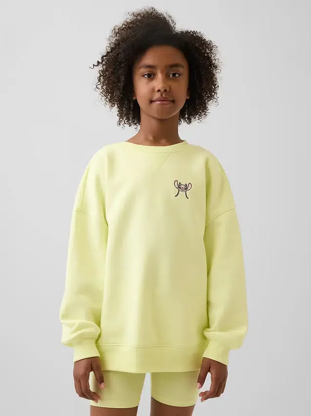 GAP × Disney Παιδικό φούτερ Vintagesoft σε oversized γραμμή
