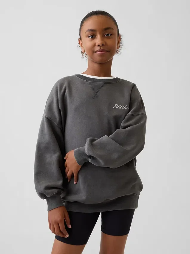 GAP × Disney Παιδικό φούτερ Vintagesoft σε oversized γραμμή