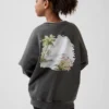 GAP × Disney Παιδικό φούτερ Vintagesoft σε oversized γραμμή
