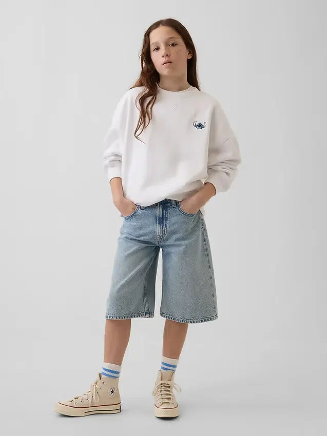 GAP × Disney Παιδικό φούτερ Vintagesoft σε oversized γραμμή
