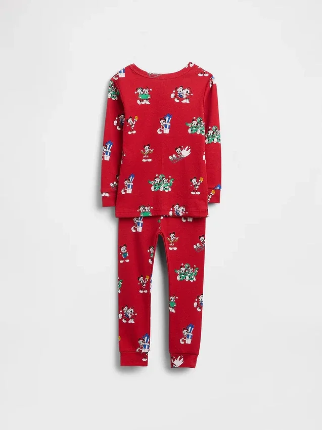GAP × Disney Παιδικό & Βρεφικό Σετ Πιτζάμας από Βιολογικό Βουρτσισμένο Βαμβάκι για τις Γιορτές