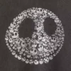 GAP × Disney «The Nightmare Before Christmas» του Tim Burton Φούτερ βαρέως βάρους με σχέδιο νεκροκεφαλής
