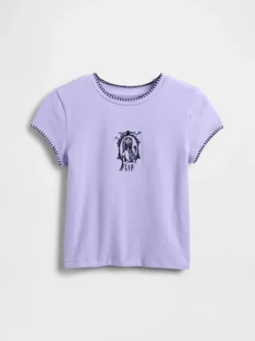 GAP × Disney «The Nightmare Before Christmas» του Tim Burton Παιδικό T-shirt με γραφικά σε στενή γραμμή