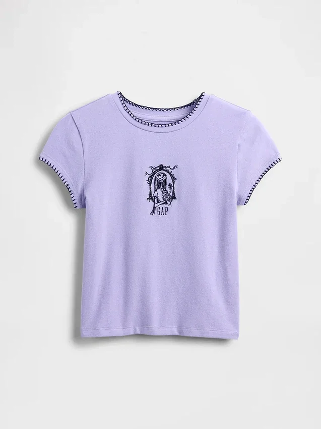 GAP × Disney «The Nightmare Before Christmas» του Tim Burton Παιδικό T-shirt με γραφικά σε στενή γραμμή