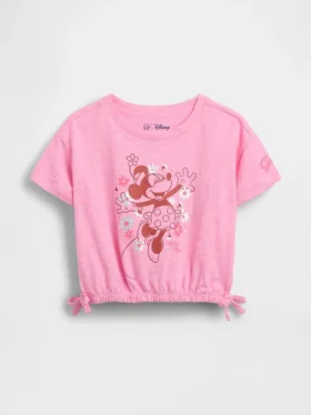 Gap × Disney Βρέφη & Νήπια Μπλούζα με γραφικό φιόγκο από βιολογικό βαμβάκι