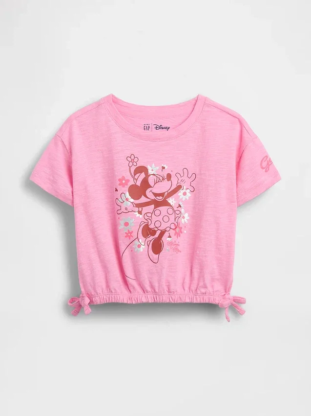 Gap × Disney Βρέφη & Νήπια Μπλούζα με γραφικό φιόγκο από βιολογικό βαμβάκι