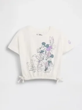 Gap × Disney Βρέφη & Νήπια Μπλούζα με γραφικό φιόγκο από βιολογικό βαμβάκι