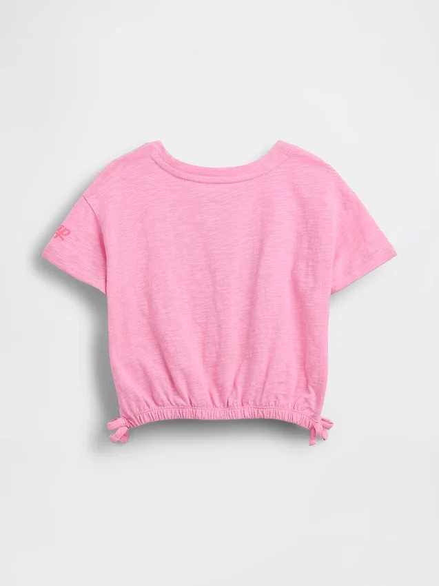 Gap × Disney Βρέφη & Νήπια Μπλούζα με γραφικό φιόγκο από βιολογικό βαμβάκι