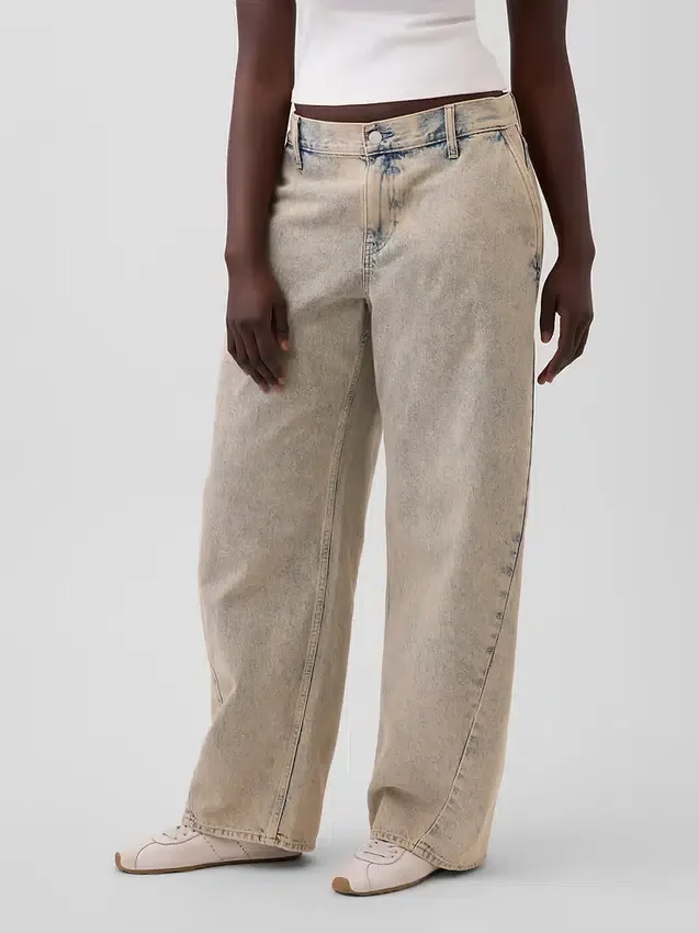 Gap × Hfr Τζιν χαμηλής μέσης με φαρδιά γραμμή από τη συλλογή της Nicole Benefield
