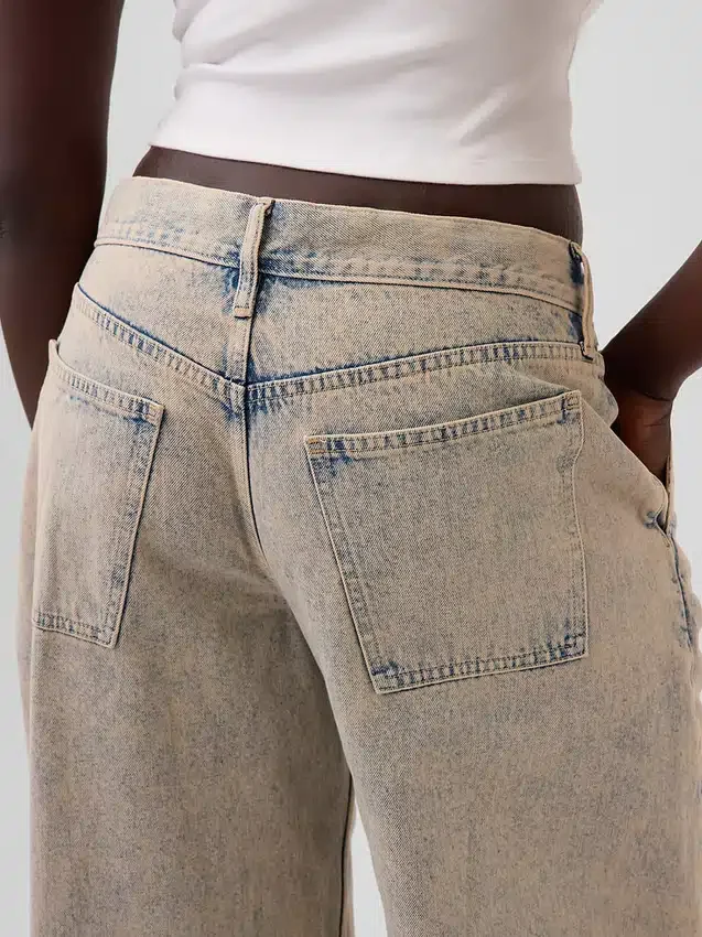 Gap × Hfr Τζιν χαμηλής μέσης με φαρδιά γραμμή από τη συλλογή της Nicole Benefield