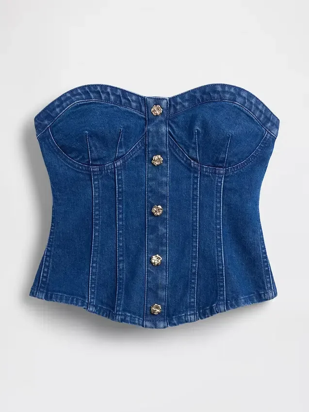 GAP × Hfr Τζιν κορσέ από το Atelier Ndigo