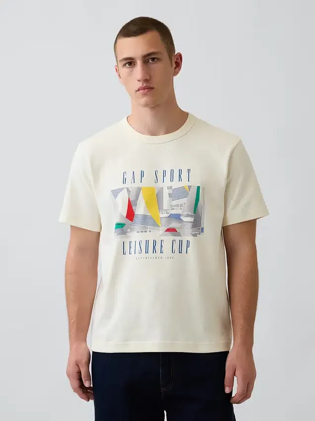 Gap Sport Βαρύ Τ-shirt με γραφικά