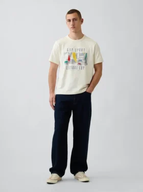 Gap Sport Βαρύ Τ-shirt με γραφικά