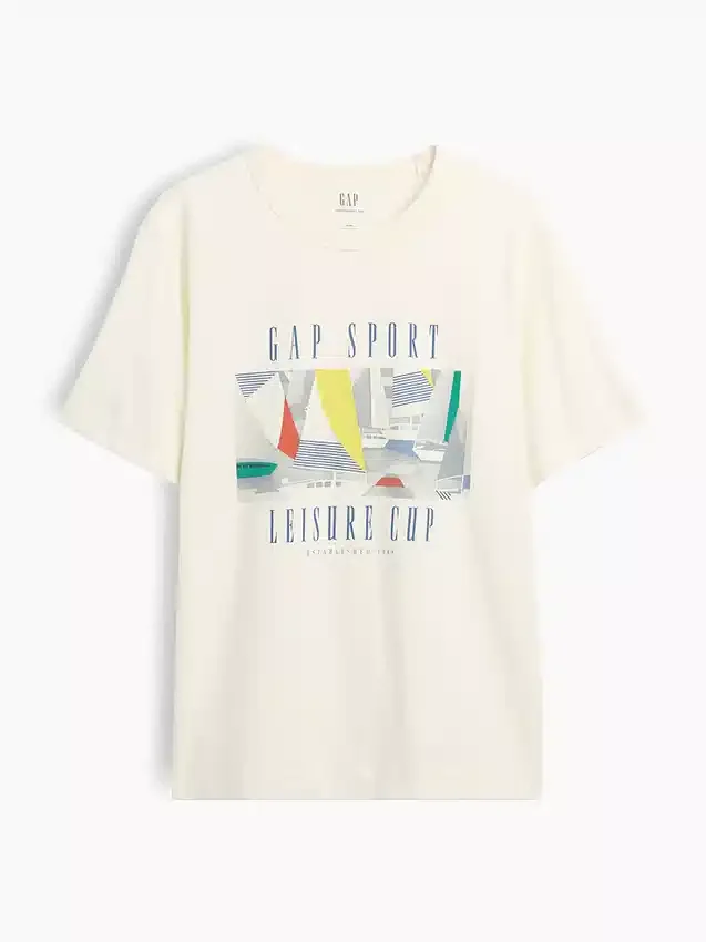Gap Sport Βαρύ Τ-shirt με γραφικά