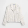 GAP × Summer Fridays Χαλαρό φανελένιο πουκάμισο πιτζάμας με πουά