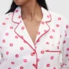 GAP × Summer Fridays Χαλαρό πουκάμισο πιτζάμας από ποπλίν «Kiss»