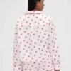 GAP × Summer Fridays Χαλαρό πουκάμισο πιτζάμας από ποπλίν «Kiss»