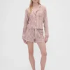GAP × Summer Fridays Φανελένια ριγέ σορτς πιτζάμας