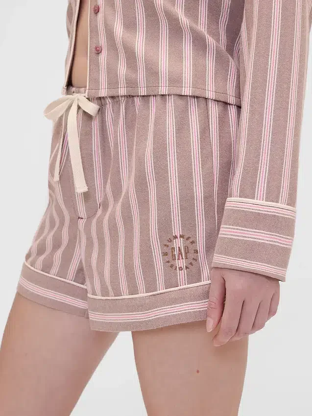 GAP × Summer Fridays Φανελένια ριγέ σορτς πιτζάμας