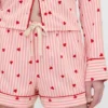 GAP × Summer Fridays Φανελένια σορτς πιτζάμας με καρδούλες
