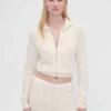 GAP × Summer Fridays Φούτερ με κουκούλα CashSoft Waffle Crop